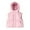 Pink, variant on Tiijoy Toddler Boys Puffer Hooded Vest Winter Warm Sleeveless Zip Up Coat, Sizes 1-2