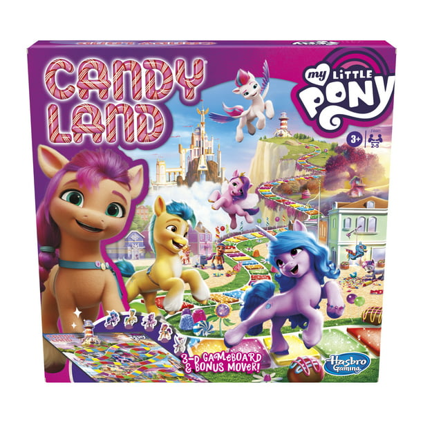 Candy Land My Little Pony Edition Preschool Board Game, No Reading Required  Game For Kids 