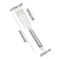 thumbnail image 3 of Snmubt Metal Spatula Mini Spatula 9.8-Inch Stainless Steel Slotted Spatula Non-Stick Spatula Kitchen Use Flip Cooking Baking Cookies Des (Silver), 3 of 9
