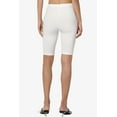 thumbnail image 3 of Women's PLUS Basic Stretch Cotton Span High Waist Above Knee Bermuda Short Leggings, 3 of 7