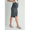 thumbnail image 2 of Tulip Hem Maternity Ruched Pencil Skirt, 2 of 4