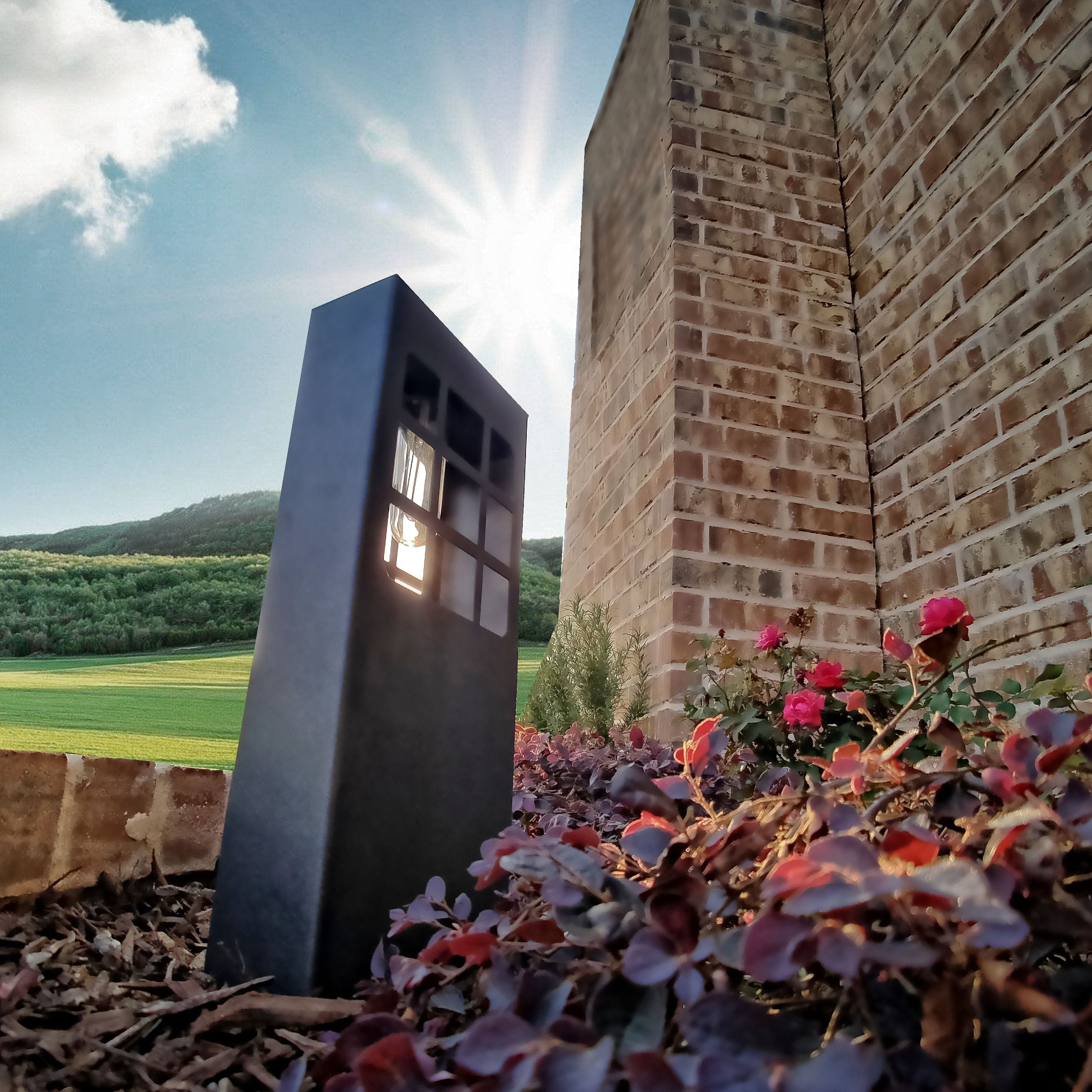 Westinghouse 155mm Intelligent Solar Filament Bollard Path Light - Matte Pearl Gray