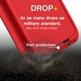 thumbnail image 5 of Designed for Samsung Galaxy A53 Heavy Duty Case, Triple Layer Protection Shockproof Dropproof Dustproof Anti-Scratch Phone Case Cover for Samsung Galaxy A53,Red, 5 of 7