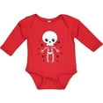 thumbnail image 3 of Inktastic Happy Halloween Spooky Skeleton and Stars Boys or Girls Long Sleeve Baby Bodysuit, 3 of 5