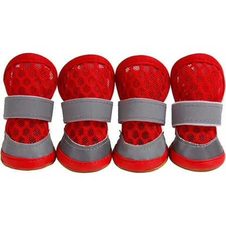 Dog Boots For Every Season: Breathable Anti-Slip Sole  Paw Protector With Flexible Sole  Comfortable Shoes For Small & Large Dogs  Indoor Hardfloors And Outdoor Activities