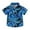 Blue, variant on Kids Clothes Boys Fashion Tropical Printing Summer Short Sleeve Boys Button Down Shirt Casual Vacation Beach Hawaiian Shirts for Boys with Pocket Green F 8 Years