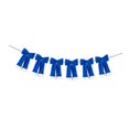 thumbnail image 3 of Guirnalda de lazo de terciopelo navideño, adornos fáciles de colgar, exhibición, regalo reutilizable, Navidad Azul, 3 of 9