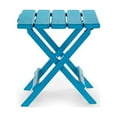 thumbnail image 1 of Camco 51680 Aqua Régulière Adirondack Table d'Appoint Pliante Extérieure Portable Parfaite pour la Plage Camping Pique-Nique Cuisine et Plus Résistant aux Intempéries et à la Rouille, 1 of 7