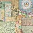 thumbnail image 2 of KARDLURY A5 Size Scrapbook Paper, 24 Sheets Single Sided Colored Vintage Pattern Craft Cardstock Decoupage Paper for Card Making Planner Junk Journal Journaling Scrapbooking Supplies, 2 of 4
