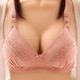 thumbnail image 1 of VEKDONE Middle Aged And Elderly Bras Without Steel Rings Large Size Underwear Front Button Style Bra Comfortable Bra Orange 40, 1 of 2