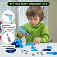 thumbnail image 3 of Kids 3-In-1 Electric Drill Disassembl Dinosaur Set  Screw  DIY Educational Early Assembl Toys, 3 of 11