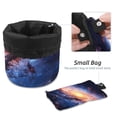 thumbnail image 4 of PhooArto Travel Cosmetic Bags Barrel Makeup Bag, Multifunctional Toiletry Bucket Bags Round Organizer Storage Pocket, Space Galaxy Swirl, 4 of 6