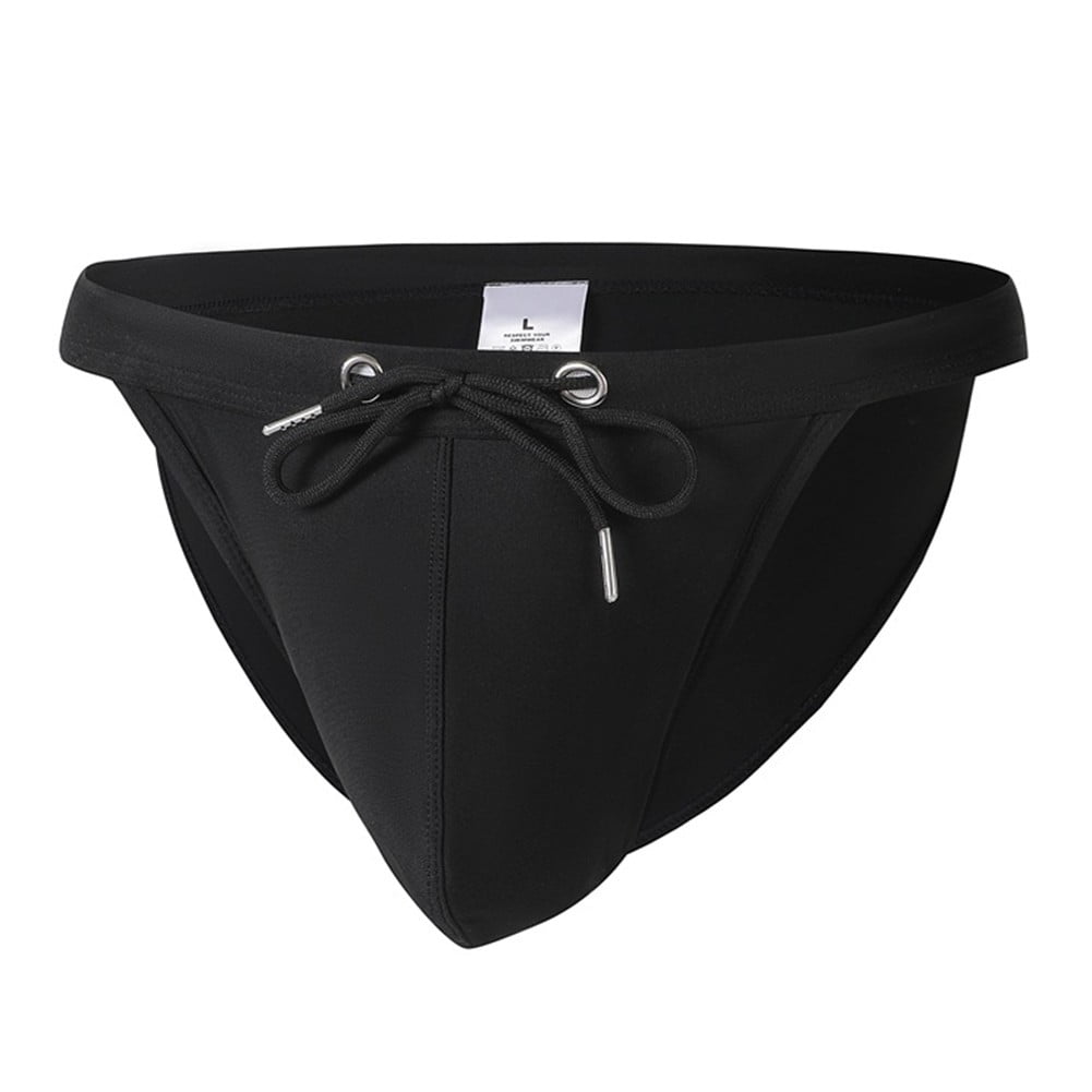 RQPYQF Slip De Bain Homme Taille Basse – Maillot Piscine Plage Séchage Rapide, Cordon Réglable, Résistant Chlore – Idéal Natation Surf Sports Nautiques