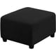 thumbnail image 1 of Granjero Gordo Banda elástica ultra suave, banda elástica, funda de sofá con pedal, protector de muebles cuadrado (negro, grande), 1 of 5