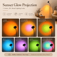 thumbnail image 5 of MEHOOM Sunset Standing Floor Lamp Projection with Ocean Wave, 360° Rotation Floor Lamps for Bedroom, Photography Selfie Party Home Living Room Bedroom Decor, Gifts Idea for Girls Women(127Colors), 5 of 11
