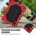 thumbnail image 3 of SOATUTO For iPad Air 6th , iPad Air 5th Gen Case 2022/ iPad Air 4th Generation Case 2020 10.9" iPad Pro 11 inch Armor Case 3rd 2021 2nd 2020 1st 2018 Built in Pencil Holder - - Red+Black, 3 of 6
