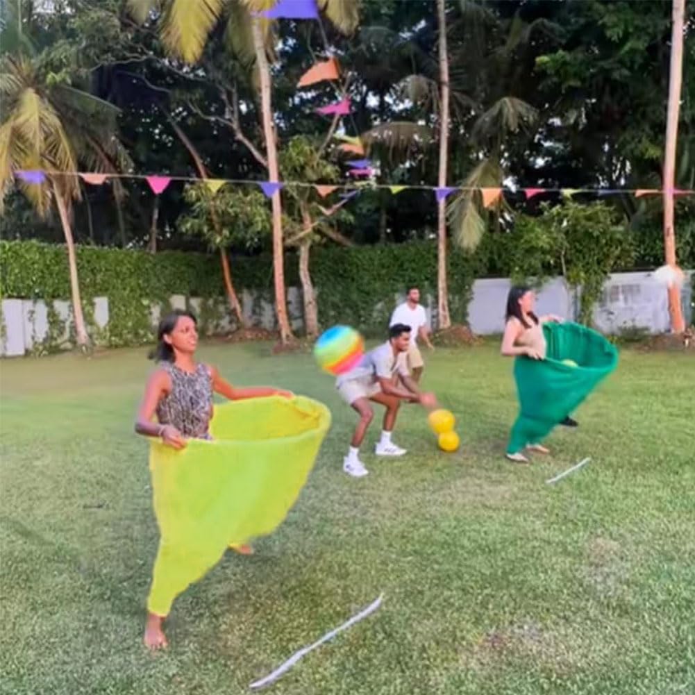 Granny Pants Yard Game: Granny Pants Outdoor Game for Adults Kids, 2Pcs Super Gaint Pants Challenge Games with 8 Bouncy Balls & 2 Pumps, The Ultimate Backyard Party Family Reunion Field Day Games