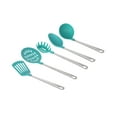 Mainstays Stainless Steel and Nylon Cooking Tool Set, Spoon, Spatula