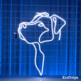 thumbnail image 2 of Craftnamesign Dog Line Art Neon Sign, Dog Memorial Gifts, Bedroom Wall Art, 2 of 3