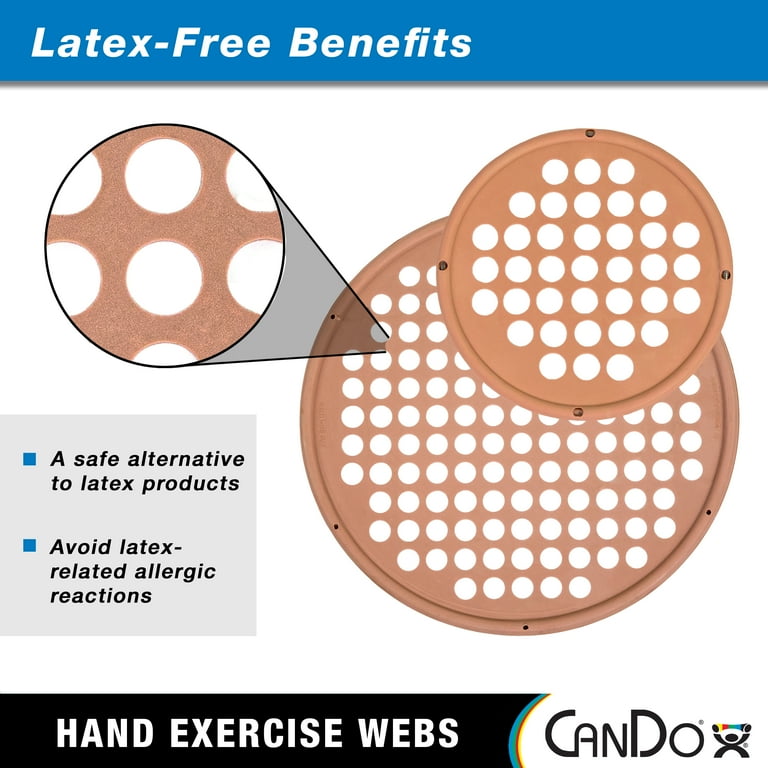 CanDo Hand Exercise Webs for Physical Therapy, Grip Strengthening, and Hand, Finger, Wrist Resistance Workouts, Portable Size, Latex Free, 7" Diameter, Blue: Heavy for sale CanDo Hand Exercise Webs for Physical Therapy, Grip Strengthening, and Hand, Finger, Wrist Resistance Workouts, Portable Size, Latex Free, 7" Diameter, Blue: Heavy for sale