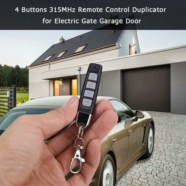 Control Remoto Universal Duplicador 433.92 MHz Para Puertas De Garaje, Portones Y Barreras – Lote De 4 Unidades Con Baterías
