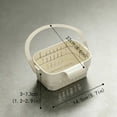 thumbnail image 3 of Linnome 2-In-1 Foldable Sink Basket Hanging Sink Colander Food Residue Filter Sponge Utensil Storage Strainer for Kitchen Fruit Vegetable Wash, 3 of 5