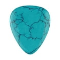 thumbnail image 2 of Exotic Plectrums - Turquoise Stone Guitar Or Bass Pick - 3.0 mm Ultra Heavy Gauge - 351 Shape - Specialty Handmade Stone Exotic Plectrum - 3 Pack, 2 of 5