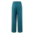 thumbnail image 4 of Women High Waisted Wide Leg Pants Fashion Drawstring Elastic Trousers Comfy Straight Leg Long Pants With Pockets Relaxed Fit Comfort Wear For Daily Styling, 4 of 4