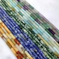 thumbnail image 2 of 4*13mm Multi-color Gemstone Tube Cylinder Loose Beads for Jewelry Making DIY 16", 2 of 4