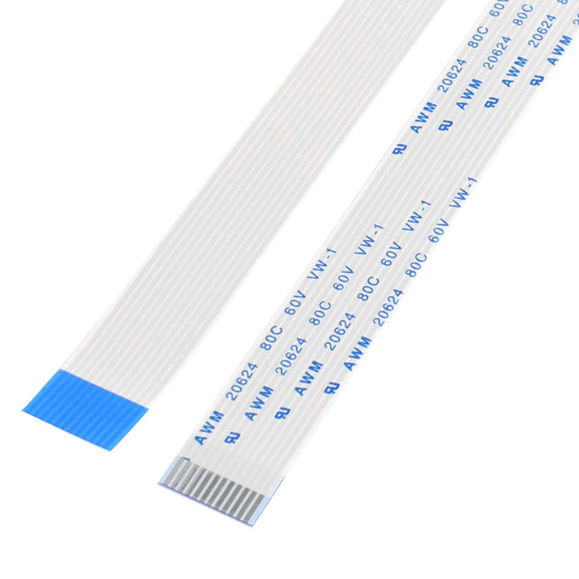 Sourcingmap Cavo Piatto FFC 20 Pezzi 10 Pin AWM 20624 0.5mm Pitch 200mm – Ideale Per Collegamenti Elettronici Flessibili