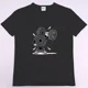 thumbnail image 4 of Camiseta de cuello redondo para hombre, divertida, de manga corta, informal, de gran tamaño, con texto en inglés "Buns of steel Rabbit Fitness Gym Rat Bodybuilding", 4 of 5