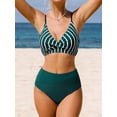 thumbnail image 3 of Women's One Piece Swimsuit Ruffle Lace Up Beach Bathing Suit Tummy Control Swimsuit Bathing Costume, 3 of 4