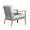Silver+Grey, variant on Appealing Deep Seat Eucalyptus Chair, Silver Gray, Navy Charming Cushions Chic And Cozy Mats