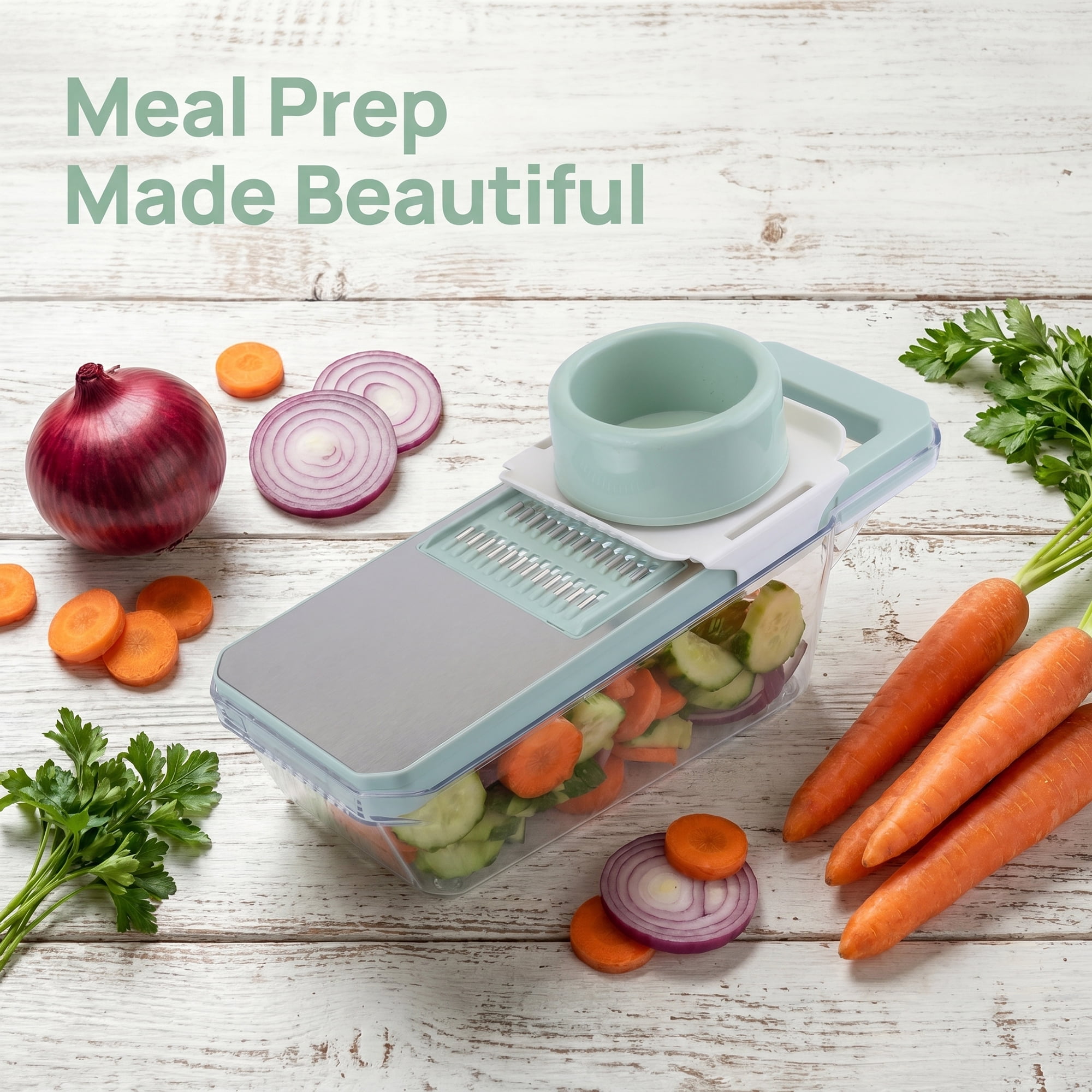 Unique Bargains Kitchen Slicer and Vegetable Chopper for Cooking 6 in 1(B) 11"x3.9"