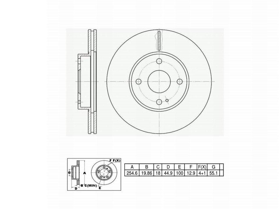 Winstop Brake Rotor, Front WS240112, Mazda Miata 2005-1997