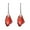 Red, variant on Women Rhinestone Dangle Drop Hook Earrings Royal Style Eardrop Jewelry Alloy, Rhinestone Pink