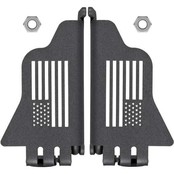 Metal Front Door Foot Pegs Rest Pedal For Jeep Wrangler JK JKU JL JLU 2007-2020