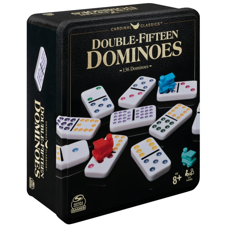 Spin Master Games, Classics Double Fifteen Dominoes Set in Storage
