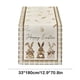 thumbnail image 3 of Cute Rabbits Radish Eggs Themed Tablecloth Linen Printed Table Flag Easter Restaurant Decoration 4 Sizes Available, 3 of 6