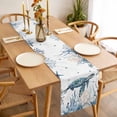 thumbnail image 3 of Ocean Turtle Table Runner - 70 Inch Long, Kitchen Dining Table Runner Dresser Scarves, Coastal Coral Seagrass Starfish Farmhouse Decor for Coffee Tables Wedding Party Banquet, 3 of 8