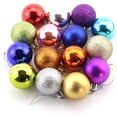 thumbnail image 3 of Bienvenido 24 piezas de adornos navideños pequeños de 1,57 pulgadas, irrompibles, para decoración de fiestas, bodas y fiestas, incluye ganchos para adornos de árbol (naranja, 4 cm/1,57 pulgadas), 3 of 5