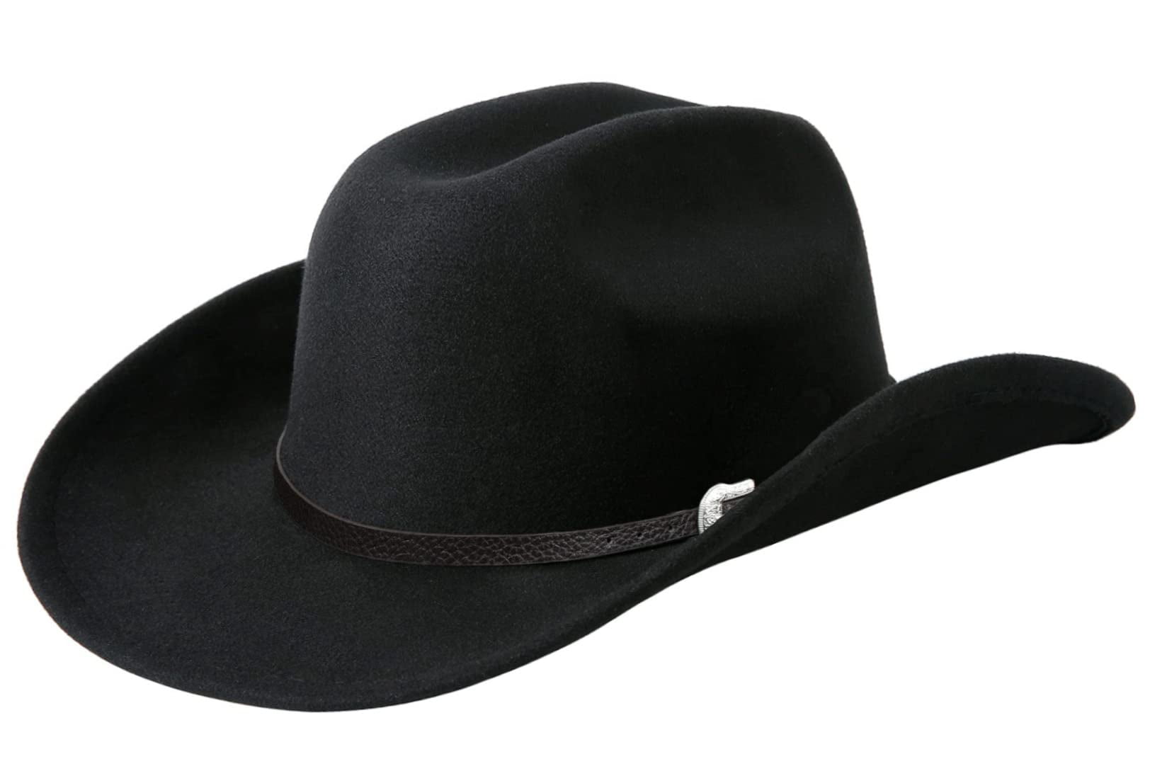 4716 Western Cowboy Hat For Men Women Classic Fedora With Buckle Amazon.com: Western-Cowboy-Hats for Women Men - Classic Wide  main image 3
