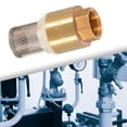 thumbnail image 6 of TISHITA Copper Check Valve Foot Valve Female Connection Heavy Duty Strainer Valve Good Seal Backflow Preventer for Home Garden DN20 with Mesh, 6 of 8