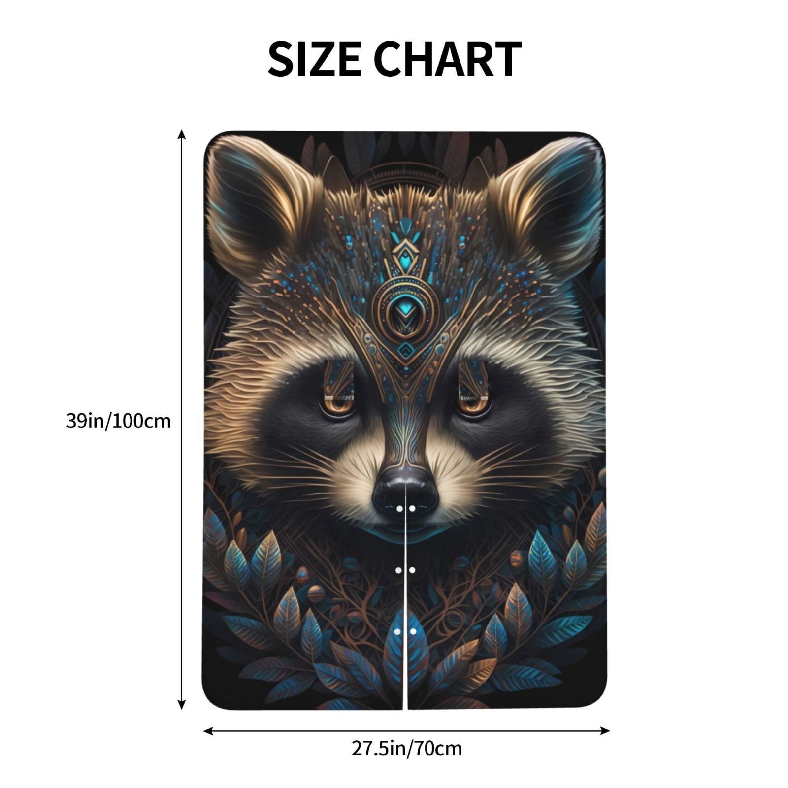 Naloa Tribal Style Raccoon Baby Car Seat Cover, Breathable Baby Carrier Cover, Multiuse Baby Carrier Cover & Nursing Breastfeeding Cover