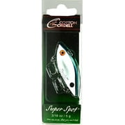 Cotton Cordell Super Spot Lipless Crankbait 2 White Chrome Blue 3/16 oz.