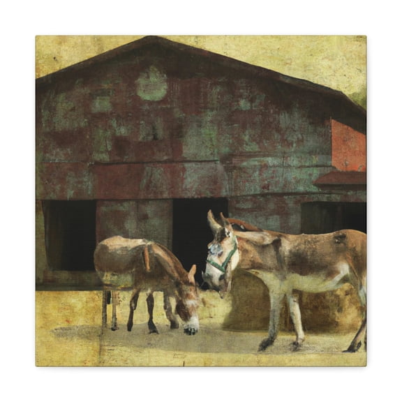 Mule in Baroque Splendor - Canvas