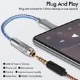 thumbnail image 3 of Hioecau 3.5mm Headphone Amplifier USB Type C CX31993 HiFi DAC IEM AMP Cell Phone Adapter Compact High-Fidelity Audio Interface Headset Amplifier SNR128DB PcsM 32B/384KHz, 3 of 7