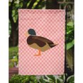 thumbnail image 3 of Caroline's Treasures BB7867GF Silver Bantam Duck Pink Check Flag Garden Size , Small, multicolor, 3 of 3