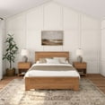 thumbnail image 2 of Plank+Beam Farmhouse Queen Bed with Panel Headboard, Solid Wood Platform Bed, 2 of 10