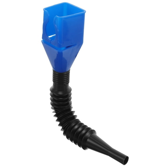WHAMVOX Blue Plastic Funnel with Extendable Hose for Pouring Liquid into Motorcycles and Cars 10.5 Inches